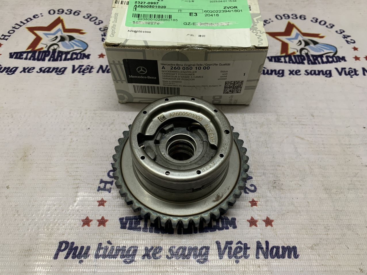 Bánh răng cam xả Mercedes M260 , M264 ,M270 , M274 , CLA , C117